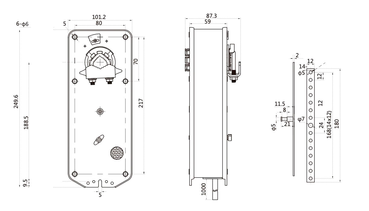 Габаритные размеры UDR10FU230-D, UDR10FU230-DS Габаритные размеры UDR10FU230-D, UDR10FU230-DS